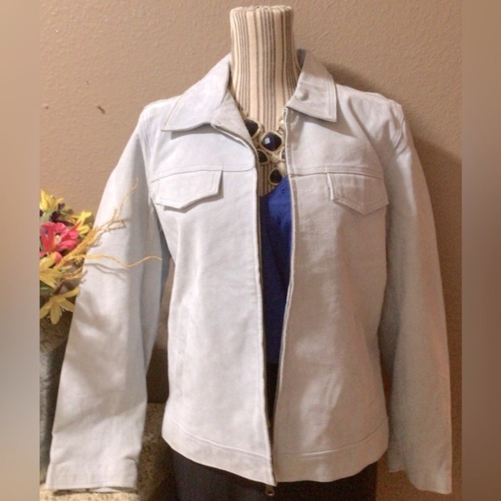 NEWT DENIM & Co. SKY BLUE LATHER JACKET